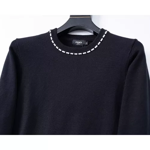 Replica Fendi Sweaters Long Sleeved For Men #1376673 $45.00 USD for Wholesale