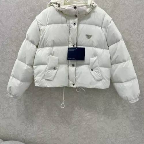Wholesale Prada Down Feather Coat Long Sleeved For Women #1376686 $170.00 USD, Wholesale Quality Replica Prada Down Feather Coat