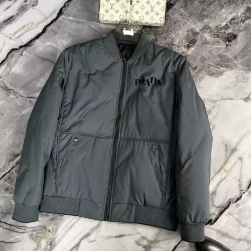 Wholesale Prada Down Feather Coat Long Sleeved For Men #1376740 $115.00 USD, Wholesale Quality Replica Prada Down Feather Coat