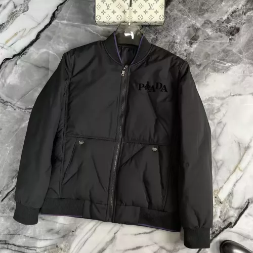 Wholesale Prada Down Feather Coat Long Sleeved For Men #1376741 $115.00 USD, Wholesale Quality Replica Prada Down Feather Coat