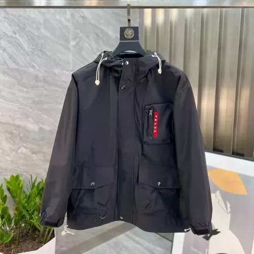 Wholesale Prada Jackets Long Sleeved For Men #1376754 $82.00 USD, Wholesale Quality Replica Prada Jackets
