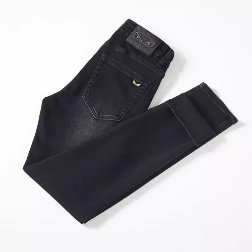 Replica Fendi Jeans For Men #1376796 $48.00 USD for Wholesale