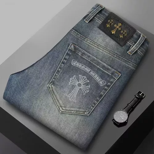 Wholesale Chrome Hearts Jeans For Men #1376803 $48.00 USD, Wholesale Quality Replica Chrome Hearts Jeans