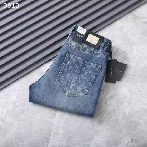 Wholesale Dolce &amp; Gabbana D&amp;G Jeans For Men #1376842 $45.00 USD, Wholesale Quality Replica Dolce &amp; Gabbana D&amp;G Jeans