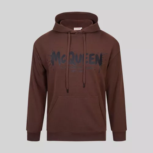 Wholesale Alexander McQueen Hoodies Long Sleeved For Men #1376949 $42.00 USD, Wholesale Quality Replica Alexander McQueen Hoodies