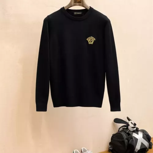 Wholesale Versace Sweaters Long Sleeved For Men #1377287 $80.00 USD, Wholesale Quality Replica Versace Sweaters