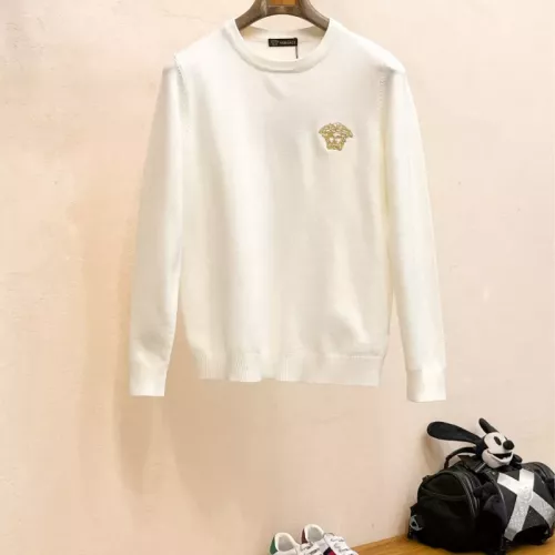 Wholesale Versace Sweaters Long Sleeved For Men #1377288 $80.00 USD, Wholesale Quality Replica Versace Sweaters