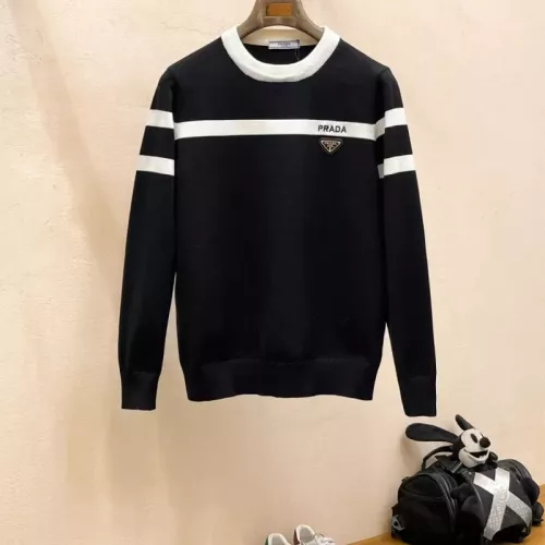 Wholesale Prada Sweaters Long Sleeved For Men #1377322 $92.00 USD, Wholesale Quality Replica Prada Sweaters