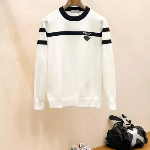 Wholesale Prada Sweaters Long Sleeved For Men #1377323 $92.00 USD, Wholesale Quality Replica Prada Sweaters