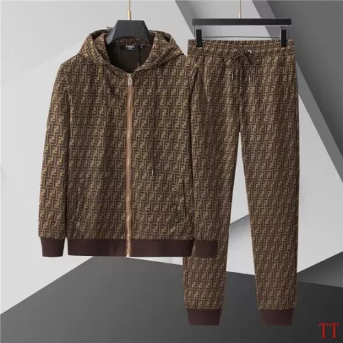 Wholesale Fendi Tracksuits Long Sleeved For Men #1377386 $92.00 USD, Wholesale Quality Replica Fendi Tracksuits