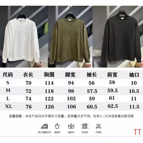 Replica Christian Dior Hoodies Long Sleeved For Unisex #1377413 $60.00 USD for Wholesale