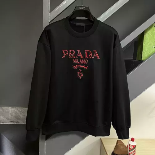 Wholesale Prada Hoodies Long Sleeved For Unisex #1377436 $60.00 USD, Wholesale Quality Replica Prada Hoodies