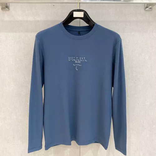 Wholesale Prada T-Shirts Long Sleeved For Men #1377486 $76.00 USD, Wholesale Quality Replica Prada T-Shirts