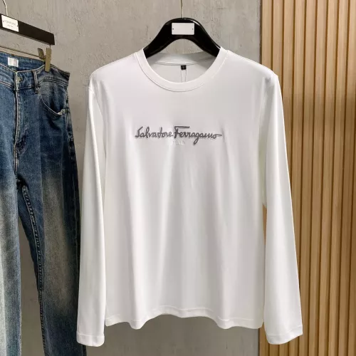 Wholesale Salvatore Ferragamo T-Shirts Long Sleeved For Men #1377492 $76.00 USD, Wholesale Quality Replica Salvatore Ferragamo T-Shirts