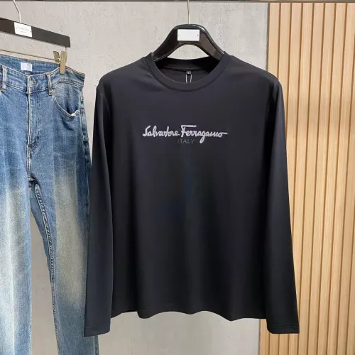 Wholesale Salvatore Ferragamo T-Shirts Long Sleeved For Men #1377494 $76.00 USD, Wholesale Quality Replica Salvatore Ferragamo T-Shirts