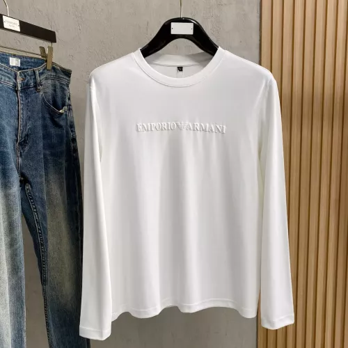 Wholesale Armani T-Shirts Long Sleeved For Men #1377507 $76.00 USD, Wholesale Quality Replica Armani T-Shirts