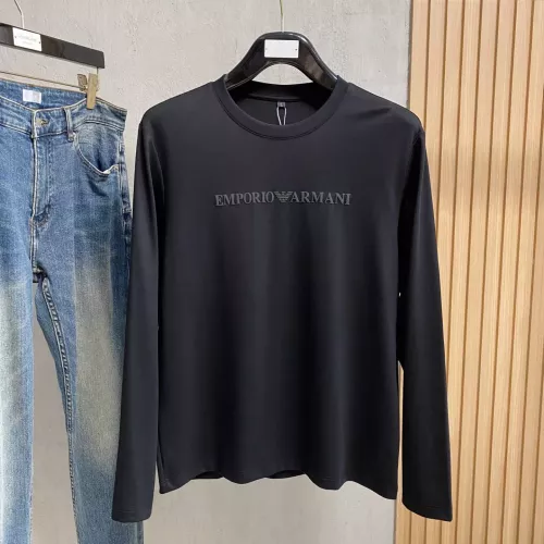 Wholesale Armani T-Shirts Long Sleeved For Men #1377509 $76.00 USD, Wholesale Quality Replica Armani T-Shirts