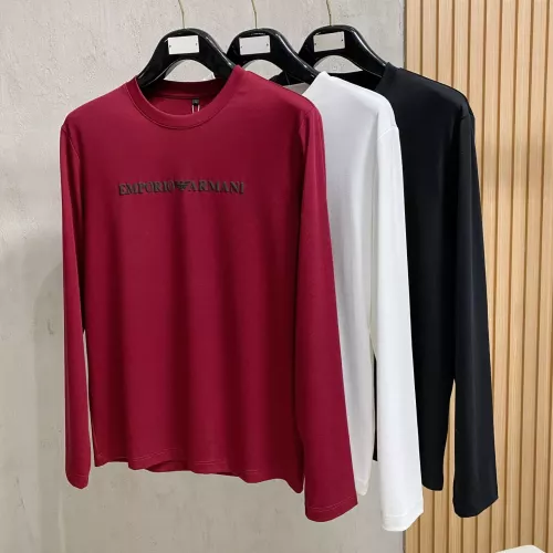 Replica Armani T-Shirts Long Sleeved For Men #1377509 $76.00 USD for Wholesale