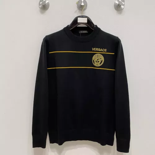 Wholesale Versace Sweaters Long Sleeved For Men #1377525 $85.00 USD, Wholesale Quality Replica Versace Sweaters