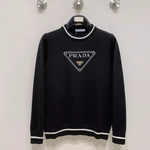 Wholesale Prada Sweaters Long Sleeved For Men #1377536 $85.00 USD, Wholesale Quality Replica Prada Sweaters