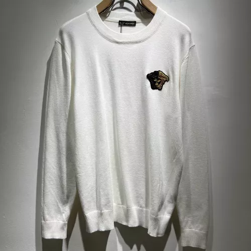 Wholesale Versace Sweaters Long Sleeved For Men #1377587 $92.00 USD, Wholesale Quality Replica Versace Sweaters