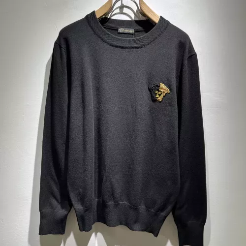 Wholesale Versace Sweaters Long Sleeved For Men #1377588 $92.00 USD, Wholesale Quality Replica Versace Sweaters