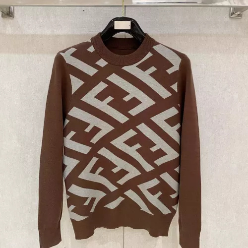 Wholesale Fendi Sweaters Long Sleeved For Men #1377596 $88.00 USD, Wholesale Quality Replica Fendi Sweaters