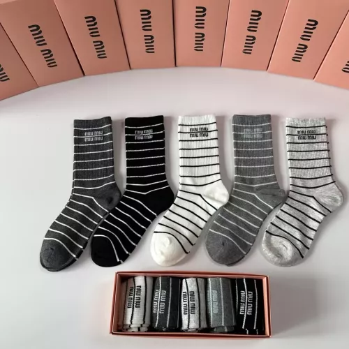 Wholesale MIU MIU Socks #1377719 $29.00 USD, Wholesale Quality Replica MIU MIU Socks