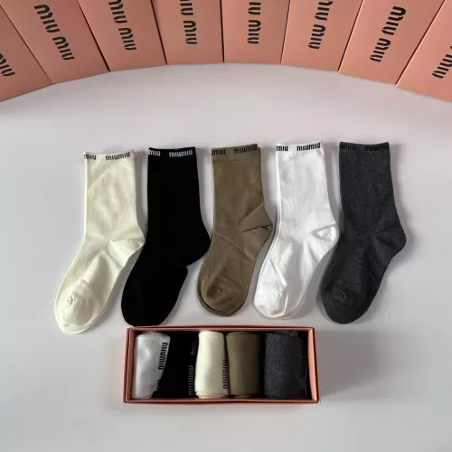 Wholesale MIU MIU Socks #1377747 $29.00 USD, Wholesale Quality Replica MIU MIU Socks