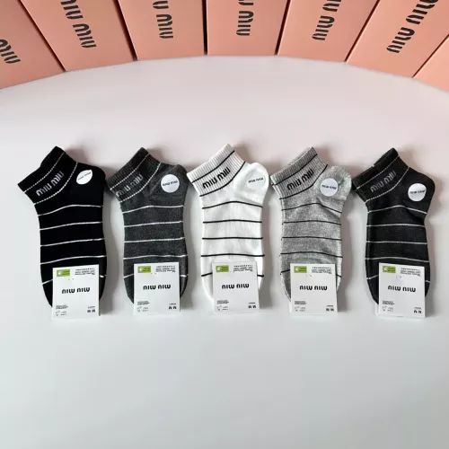Wholesale MIU MIU Socks #1377786 $27.00 USD, Wholesale Quality Replica MIU MIU Socks