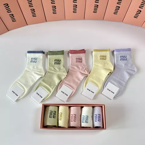 Wholesale MIU MIU Socks #1377788 $27.00 USD, Wholesale Quality Replica MIU MIU Socks