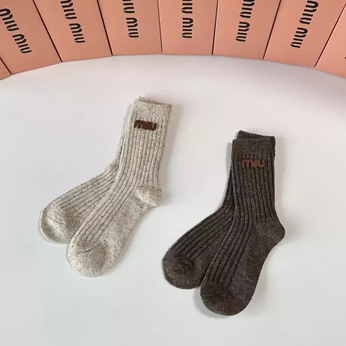 Wholesale MIU MIU Socks #1377790 $29.00 USD, Wholesale Quality Replica MIU MIU Socks