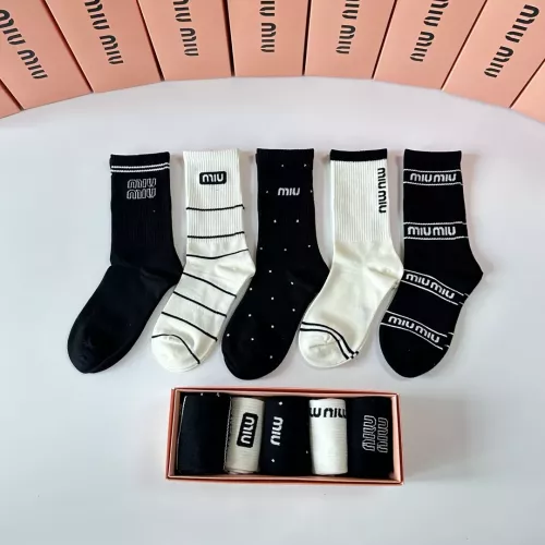 Wholesale MIU MIU Socks #1377791 $29.00 USD, Wholesale Quality Replica MIU MIU Socks