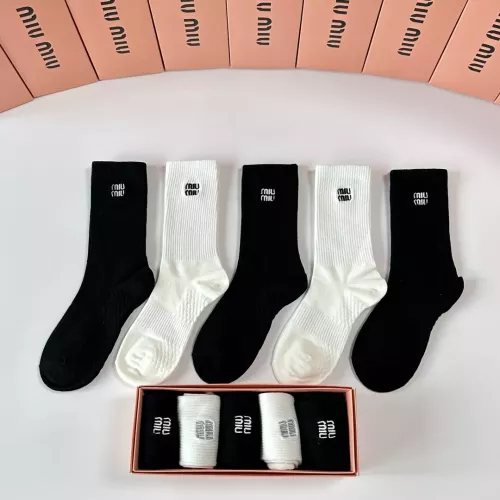 Wholesale MIU MIU Socks #1377797 $29.00 USD, Wholesale Quality Replica MIU MIU Socks