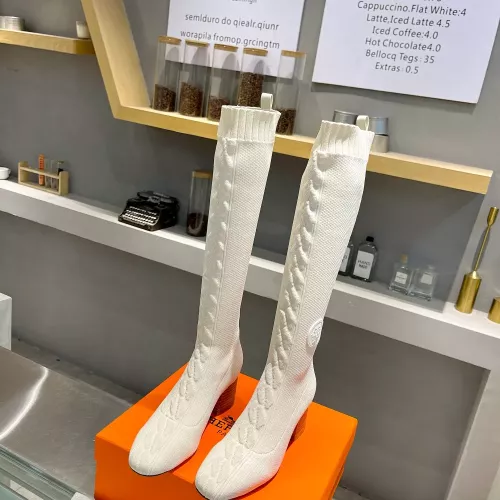 Replica Hermes Boots For Women #1377871 $105.00 USD for Wholesale