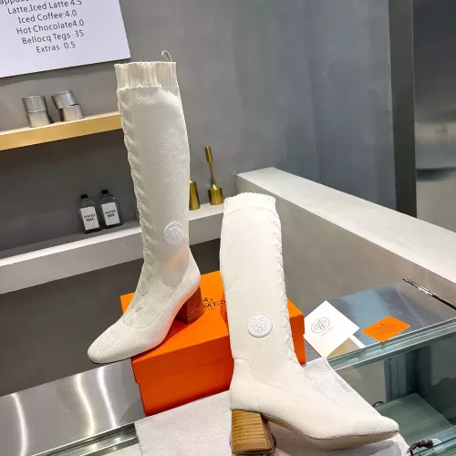 Replica Hermes Boots For Women #1377871 $105.00 USD for Wholesale