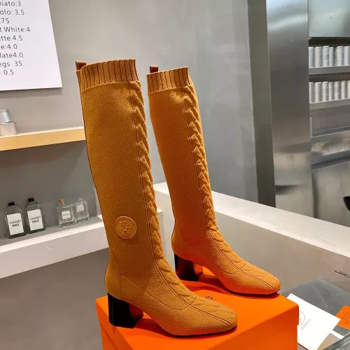 Replica Hermes Boots For Women #1377872 $105.00 USD for Wholesale
