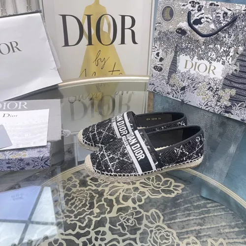 Wholesale Christian Dior Flat Shoes For Women #1377885 $85.00 USD, Wholesale Quality Replica Christian Dior Flat Shoes