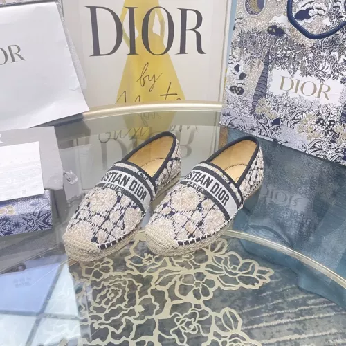Wholesale Christian Dior Flat Shoes For Women #1377886 $85.00 USD, Wholesale Quality Replica Christian Dior Flat Shoes