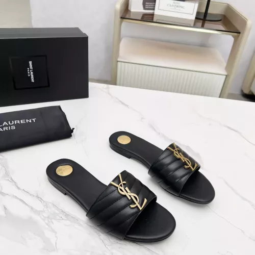 Wholesale Yves Saint Laurent YSL Slippers For Women #1377907 $85.00 USD, Wholesale Quality Replica Yves Saint Laurent YSL Slippers