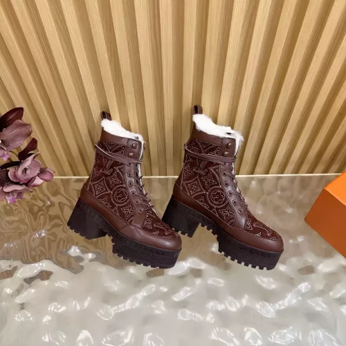 Wholesale Louis Vuitton Boots For Women #1378001 $140.00 USD, Wholesale Quality Replica Louis Vuitton Boots
