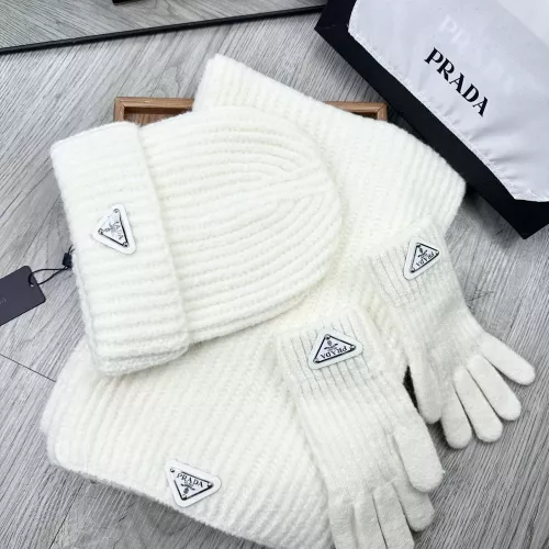 Replica Prada Hat and Scarf and Glove Set #1378246 $48.00 USD for Wholesale