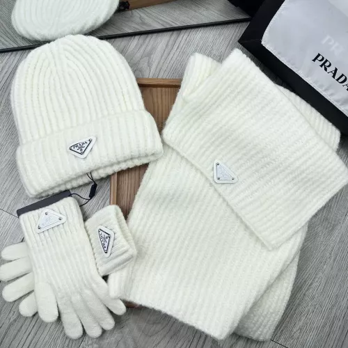 Replica Prada Hat and Scarf and Glove Set #1378246 $48.00 USD for Wholesale