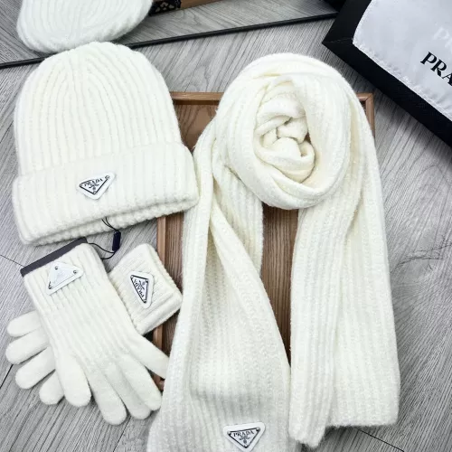 Replica Prada Hat and Scarf and Glove Set #1378246 $48.00 USD for Wholesale
