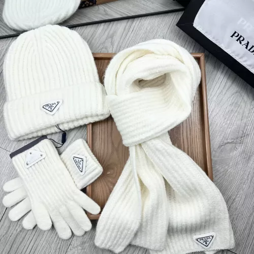 Replica Prada Hat and Scarf and Glove Set #1378246 $48.00 USD for Wholesale