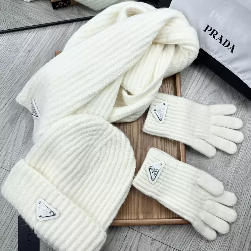 Replica Prada Hat and Scarf and Glove Set #1378246 $48.00 USD for Wholesale