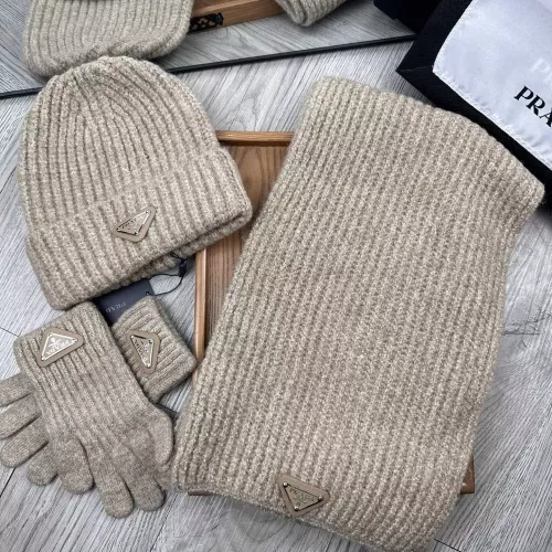 Wholesale Prada Hat and Scarf and Glove Set #1378247 $48.00 USD, Wholesale Quality Replica Prada Hat and Scarf and Glove Set