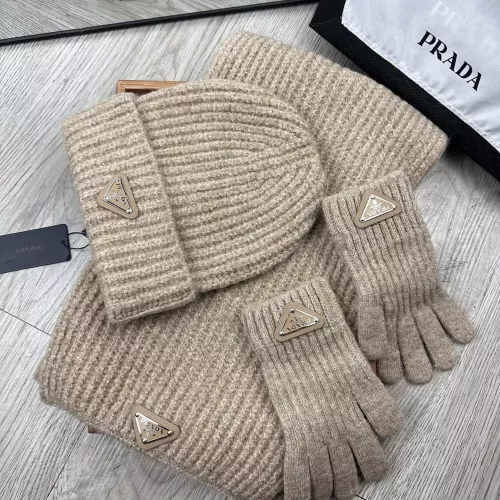 Replica Prada Hat and Scarf and Glove Set #1378247 $48.00 USD for Wholesale