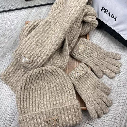 Replica Prada Hat and Scarf and Glove Set #1378247 $48.00 USD for Wholesale