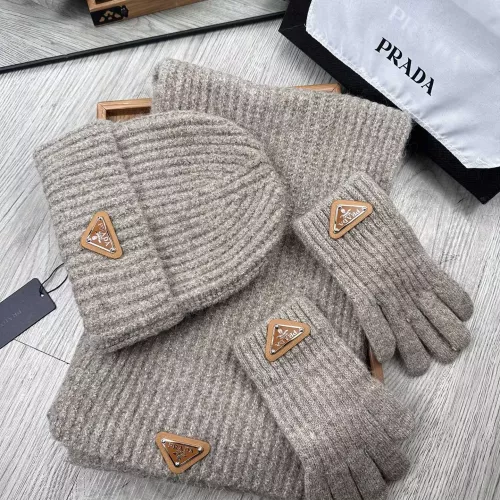 Replica Prada Hat and Scarf and Glove Set #1378248 $48.00 USD for Wholesale